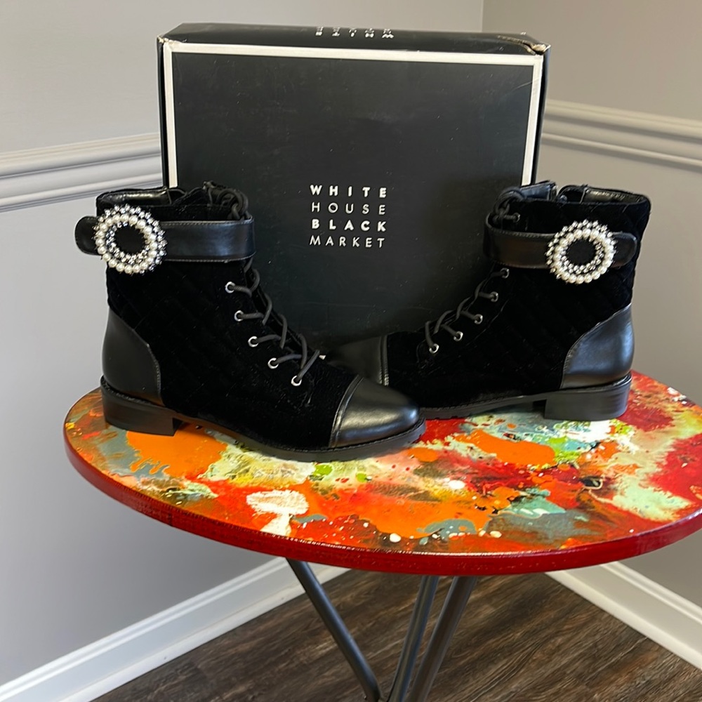 WHBM Velvet Boots